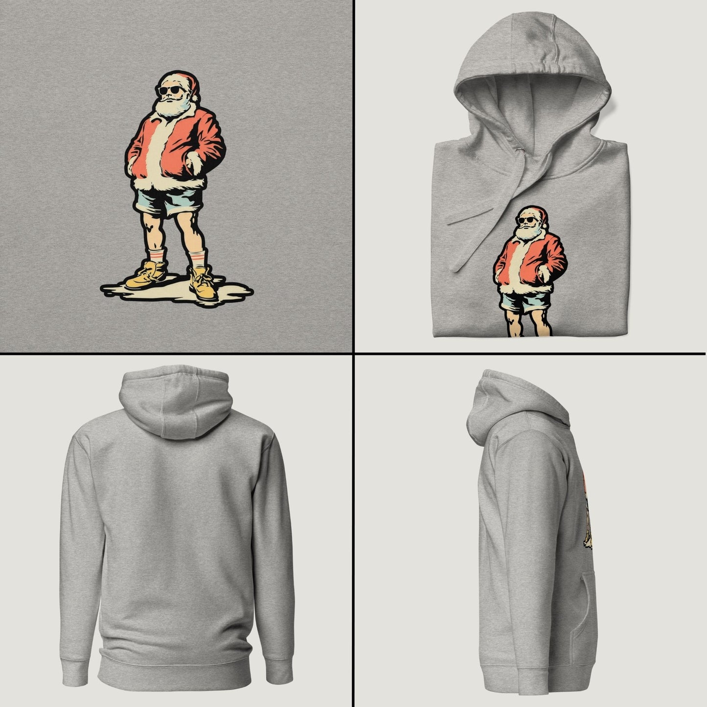 Santa Jorts and All - Vintage Graphic Hoodie