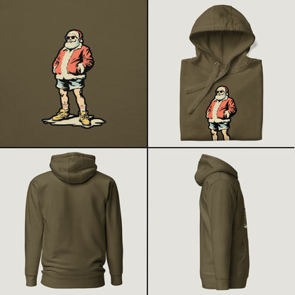 Santa Jorts and All - Vintage Graphic Hoodie