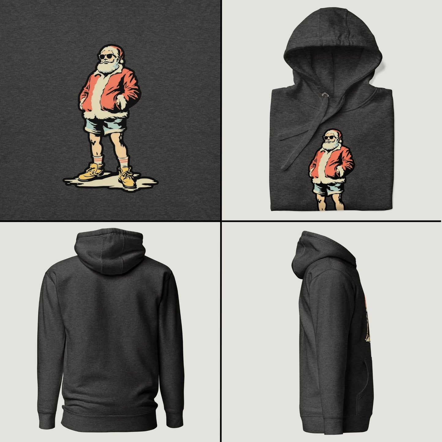 Santa Jorts and All - Vintage Graphic Hoodie