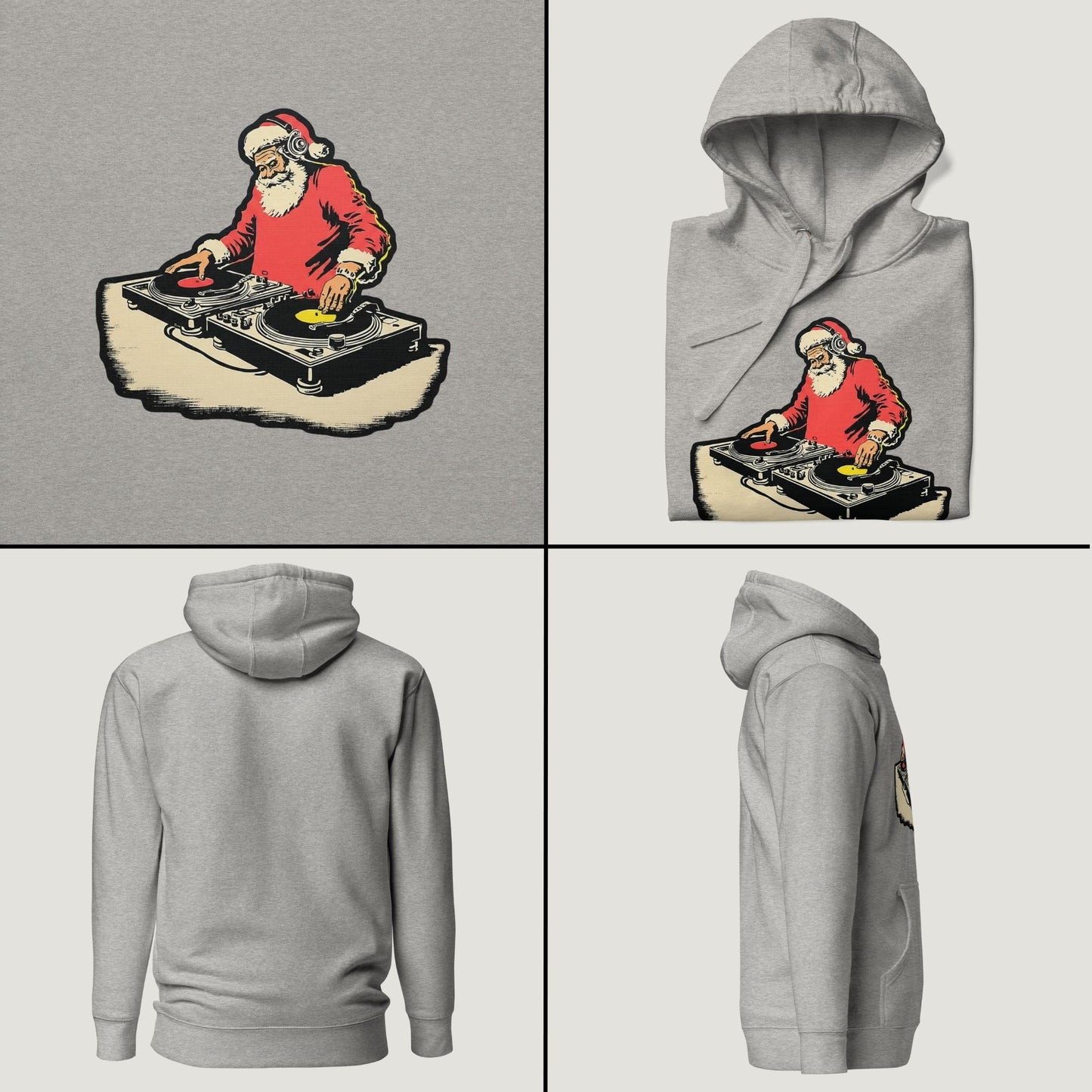 Kris Kringle on the Mix - Vintage Graphic Hoodie
