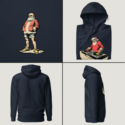 Kris Kringle on the Mix - Vintage Graphic Hoodie