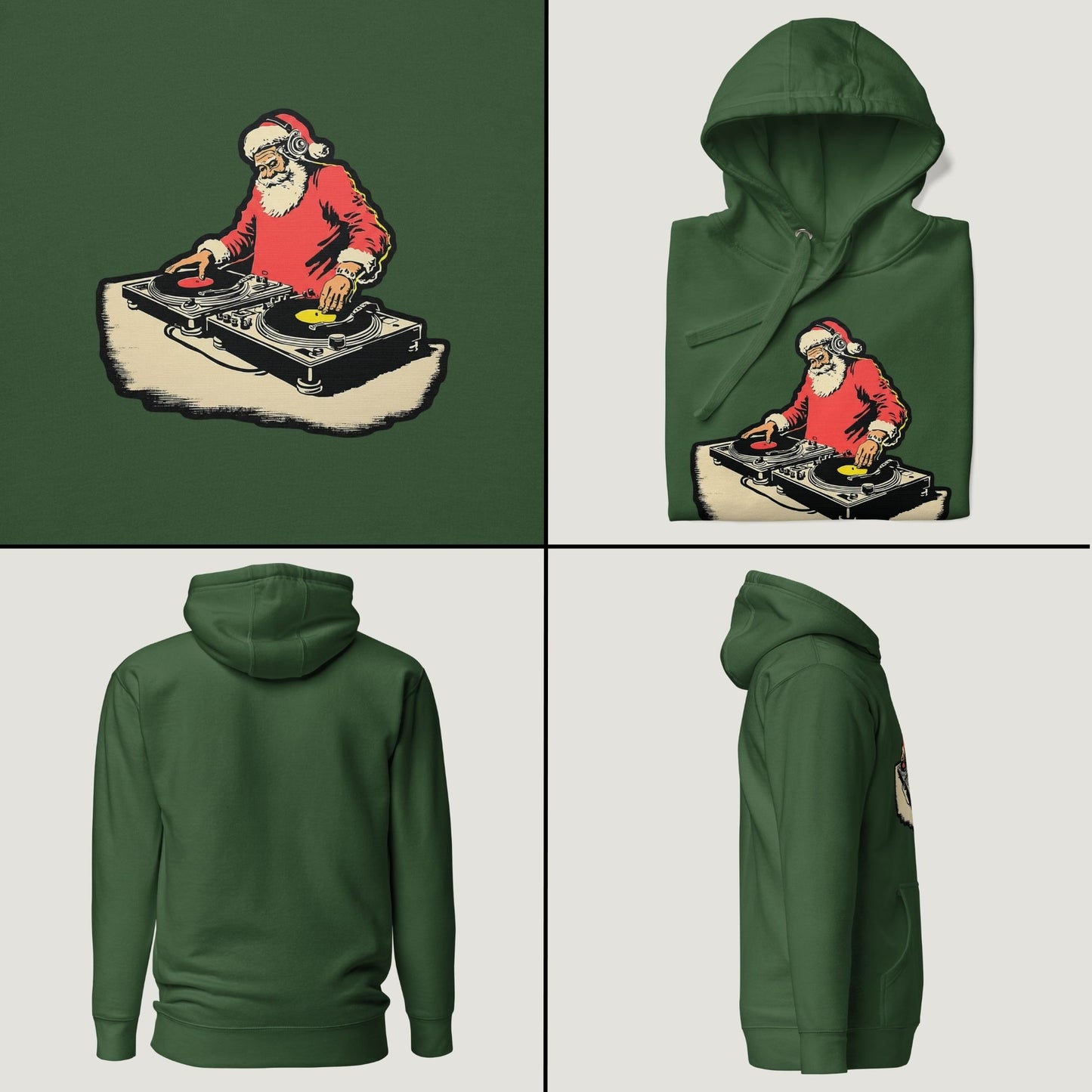 Kris Kringle on the Mix - Vintage Graphic Hoodie