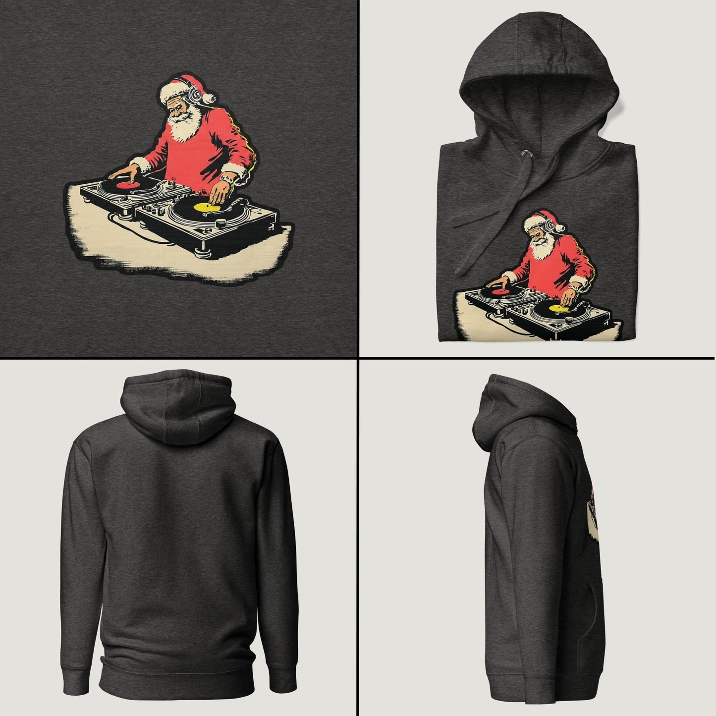 Kris Kringle on the Mix - Vintage Graphic Hoodie
