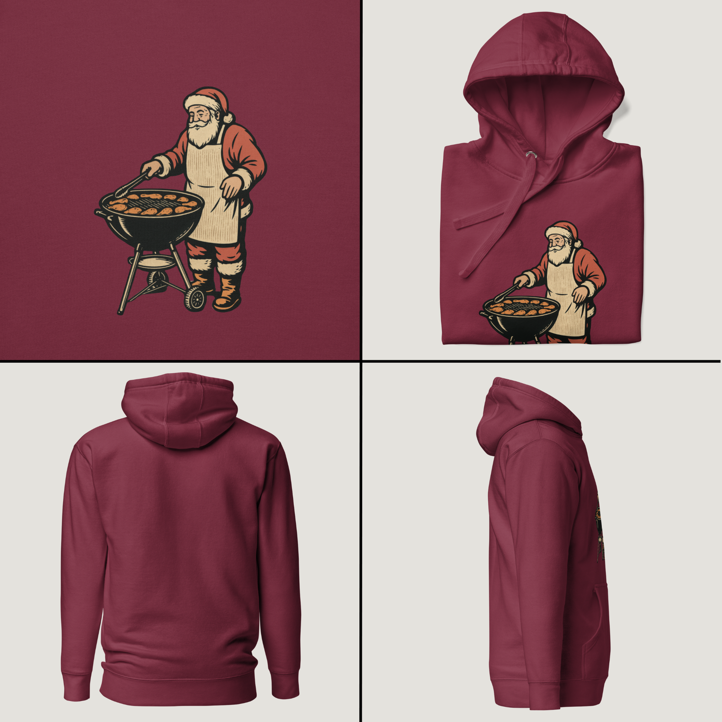 Low and Slow Santa - Vintage Graphic Hoodie