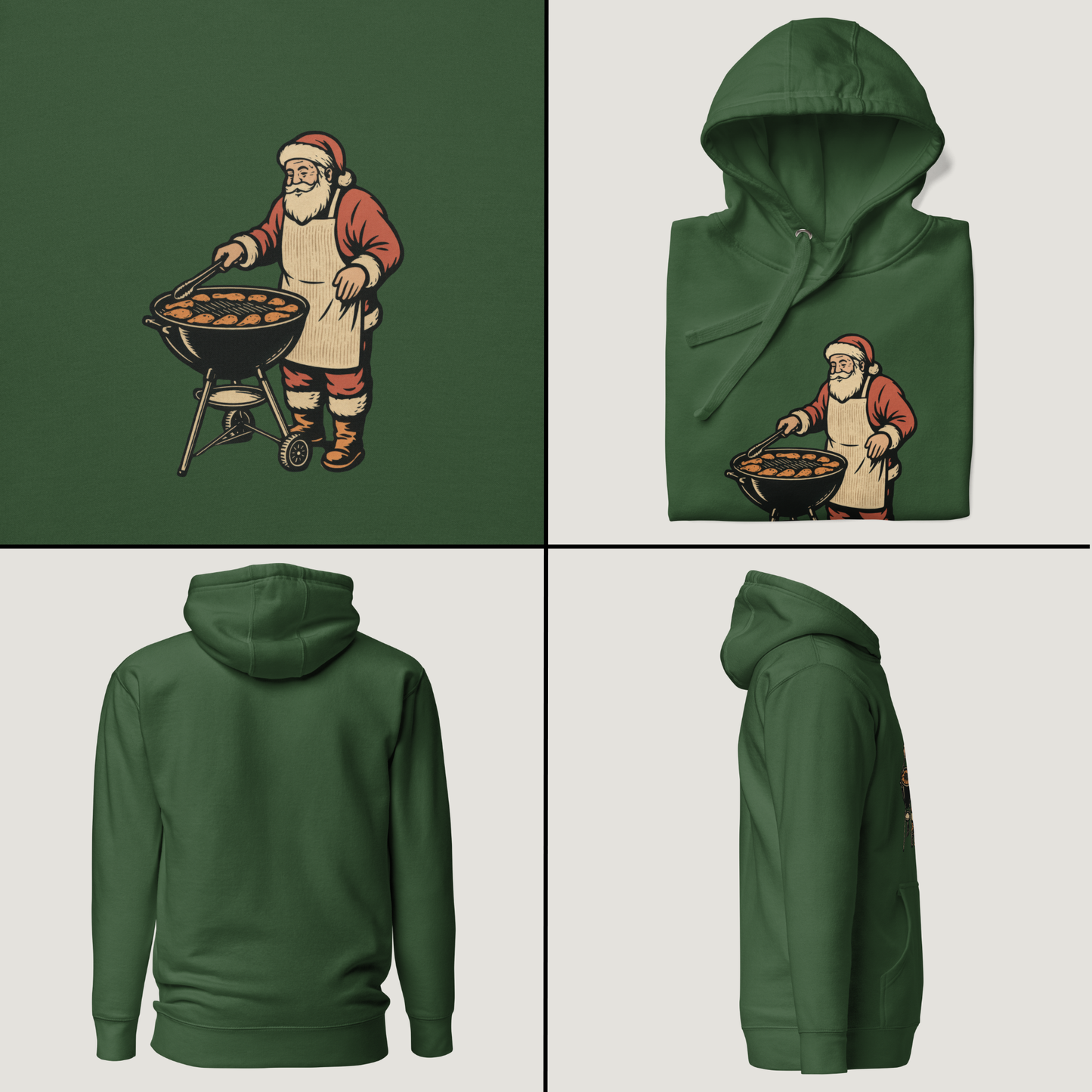 Low and Slow Santa - Vintage Graphic Hoodie