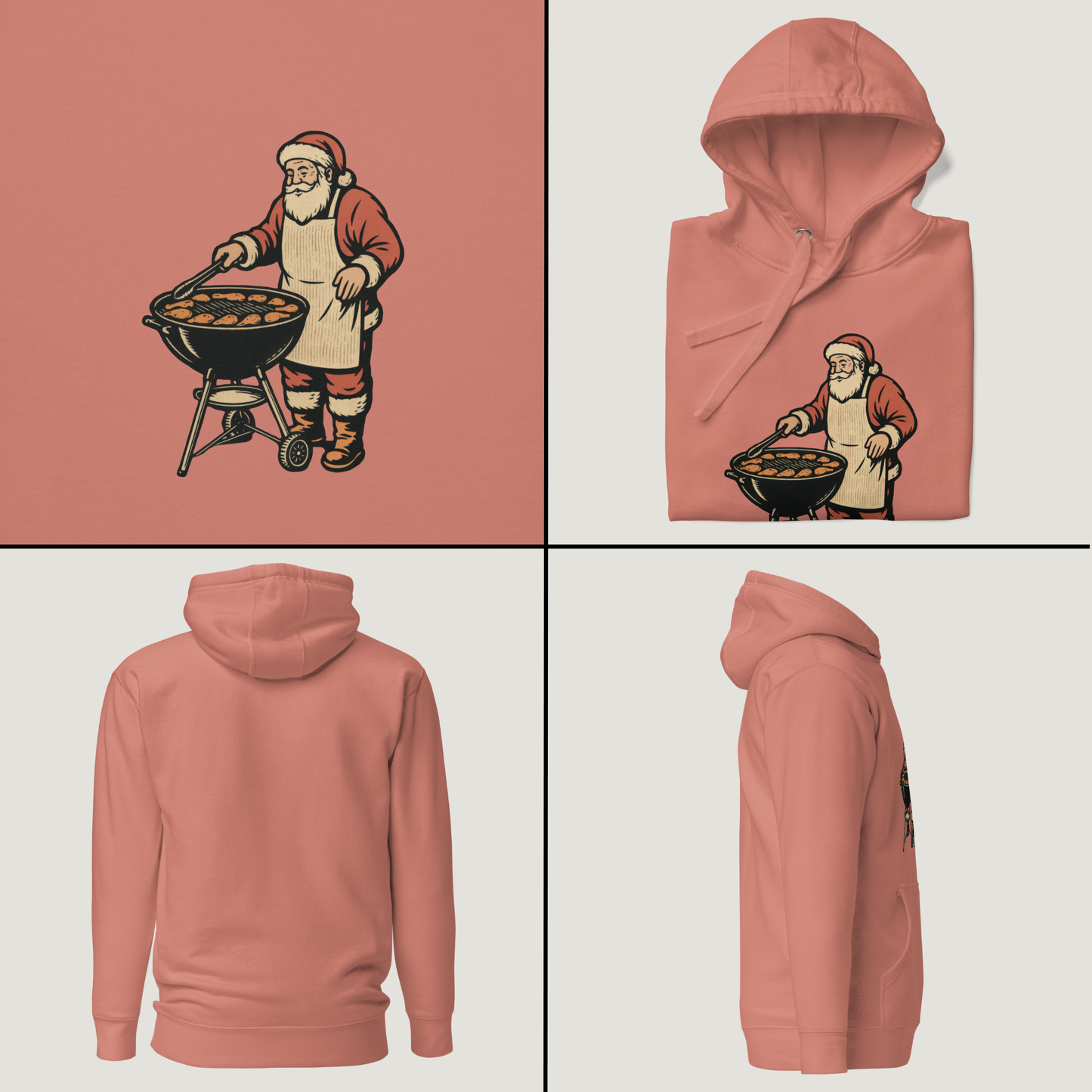 Low and Slow Santa - Vintage Graphic Hoodie