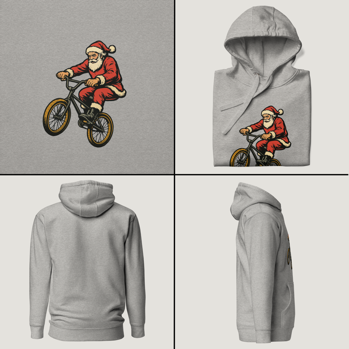 Rad Santa - Vintage Graphic Hoodie