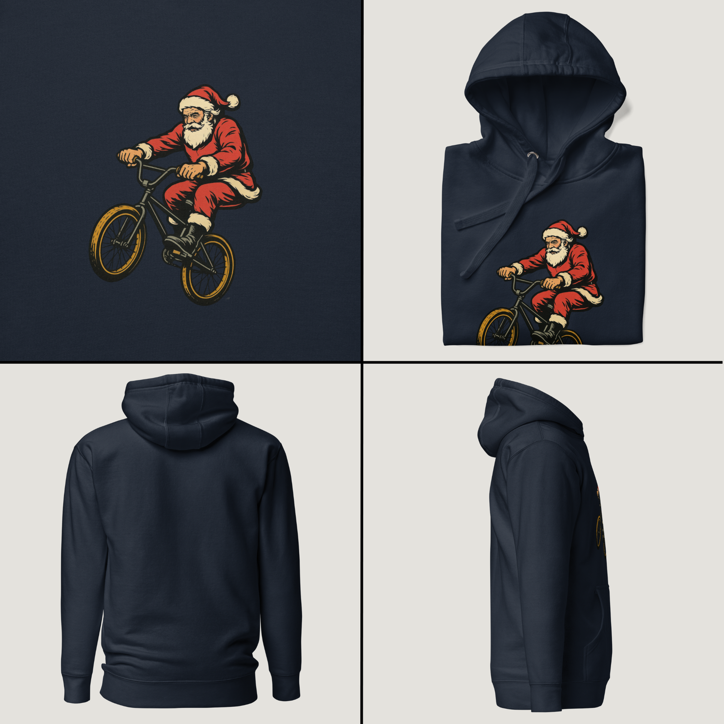 Rad Santa - Vintage Graphic Hoodie