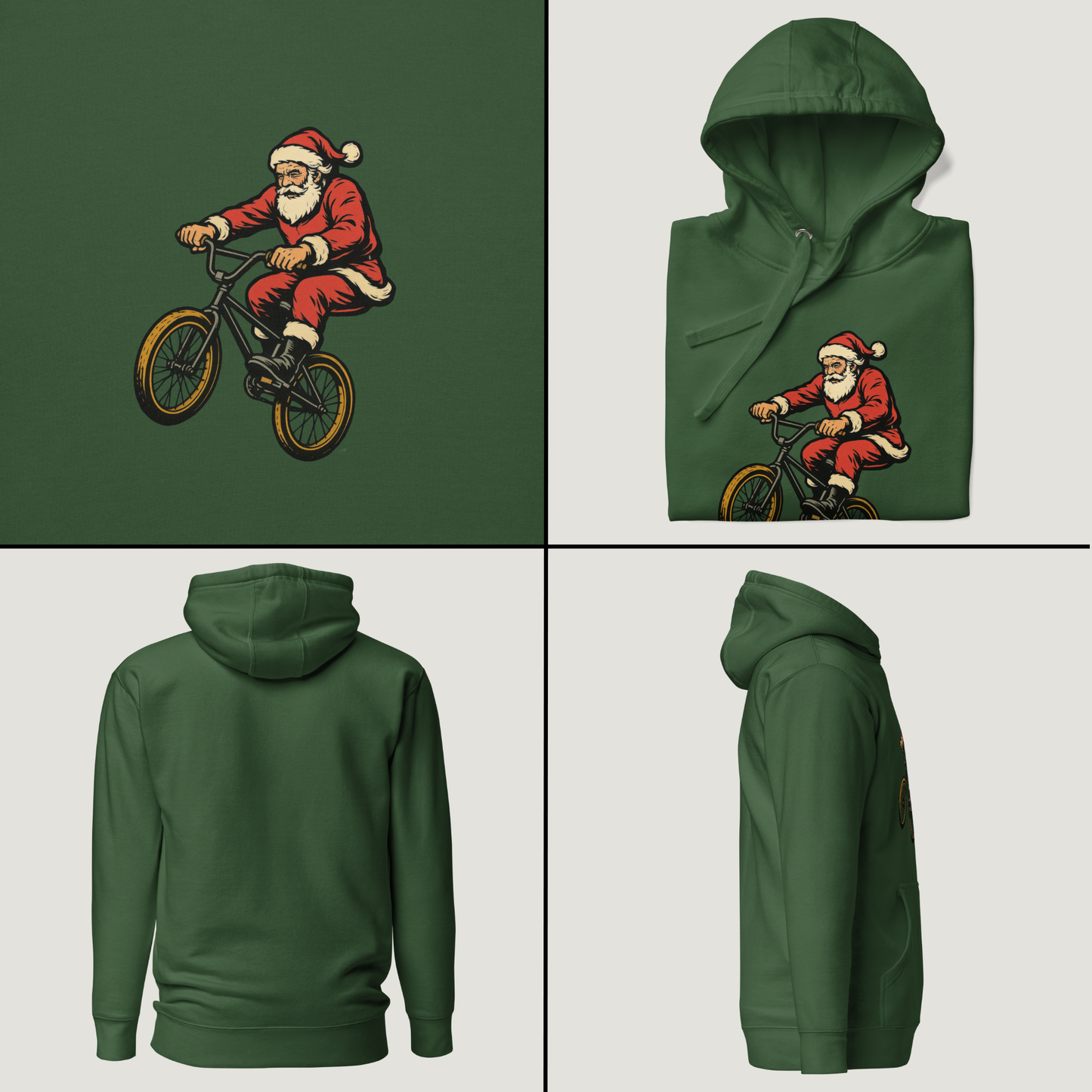 Rad Santa - Vintage Graphic Hoodie