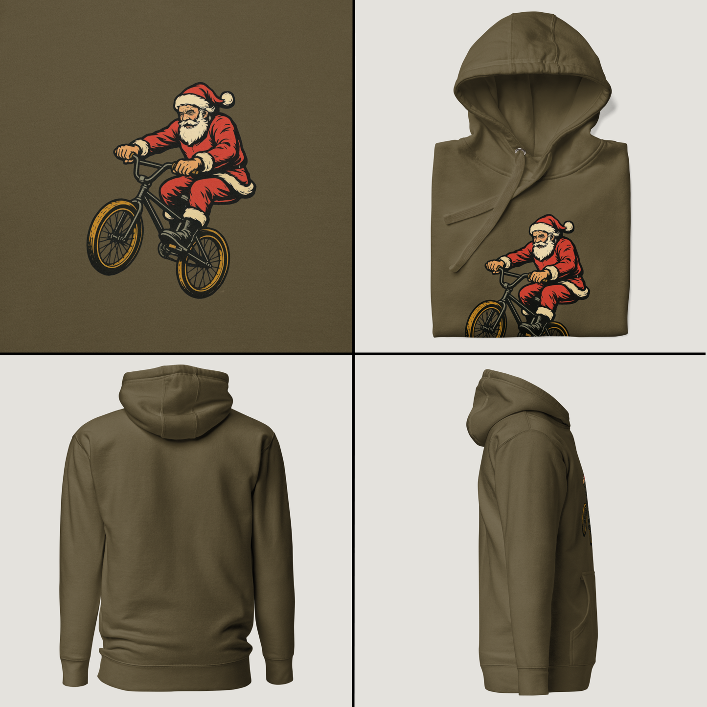 Rad Santa - Vintage Graphic Hoodie